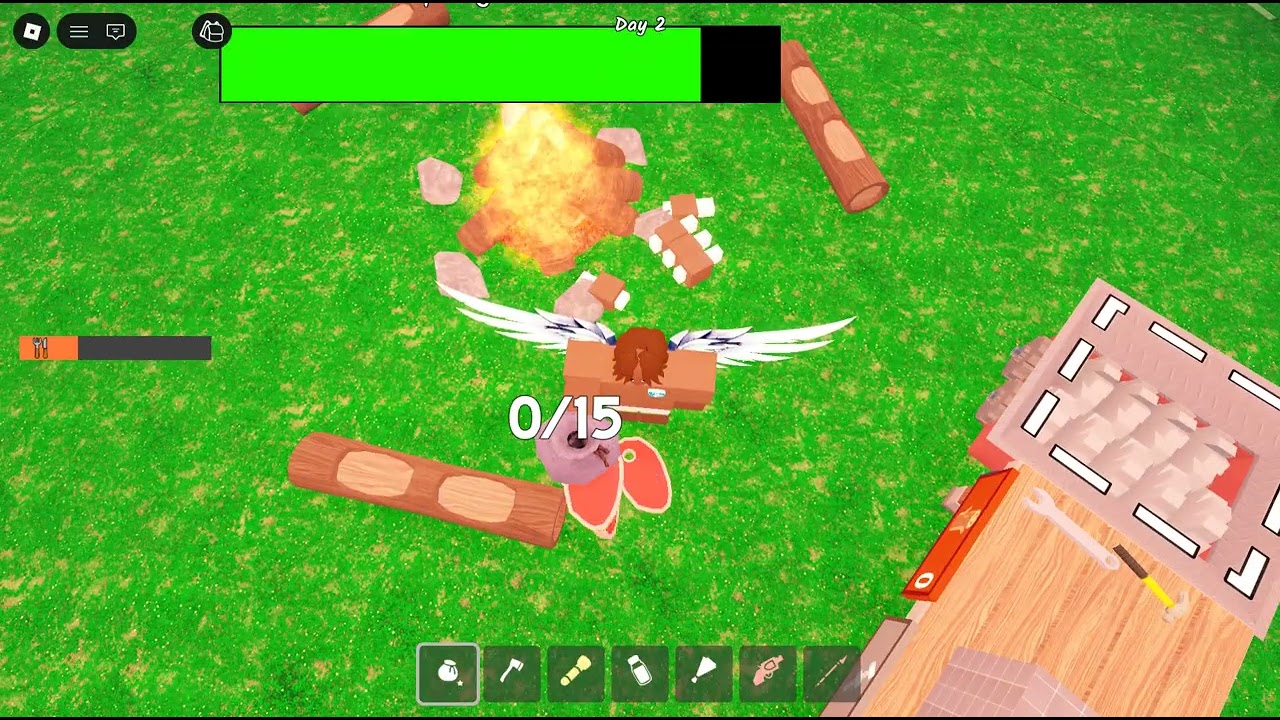 Playing the new valentines update in 99 nights