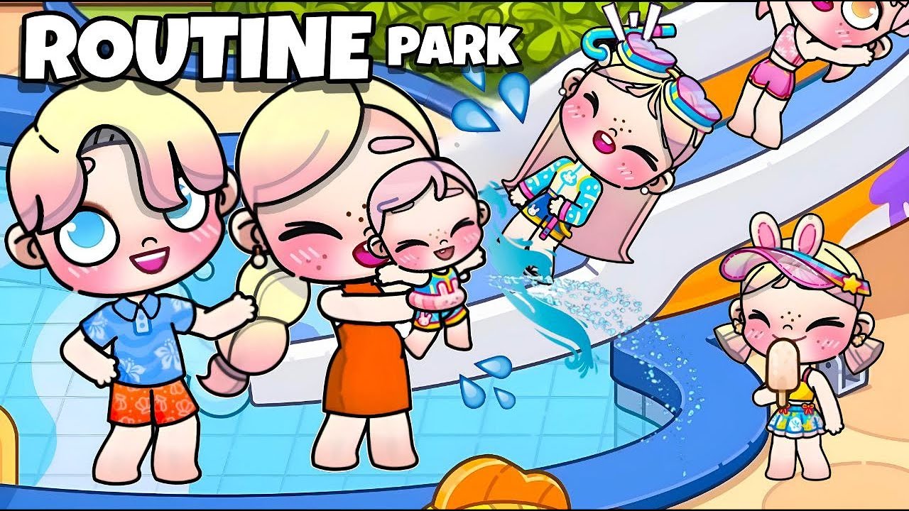 🏝️ ASMR | ROTINA PARA O PARQUE AQUÁTICO #1 | AVATAR WORLD ROTINAS E HISTÓRIAS