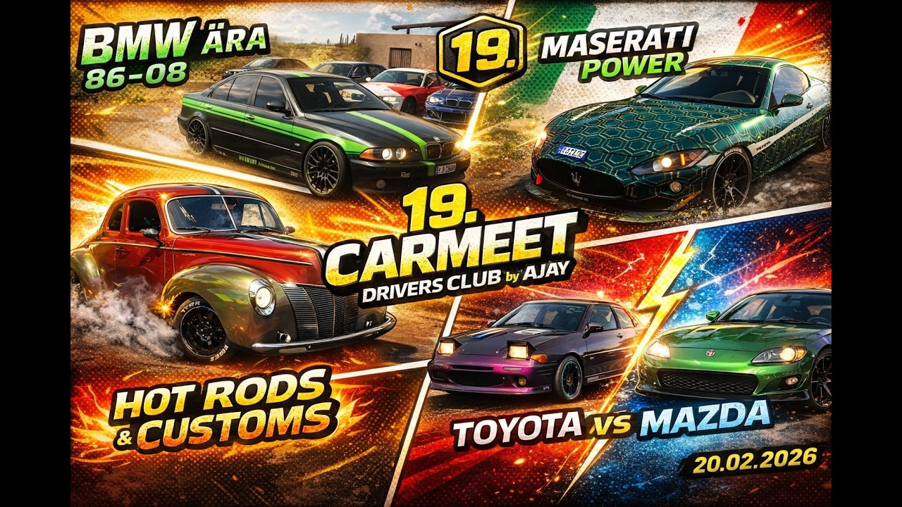 🔥 19. CARMEET – VIER RUNDEN. EIN ABEND. NULL GNADE 🔥