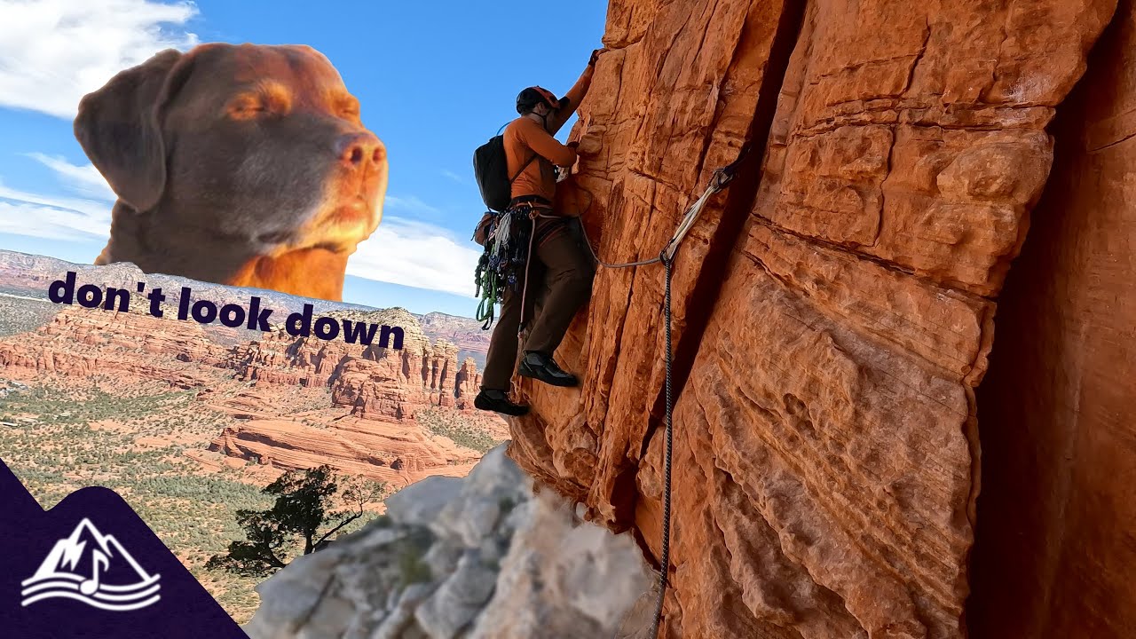 Jaw-dropping Views on Sedona's Scenic Cruise 🧗 #tradclimbing #leadclimbing 