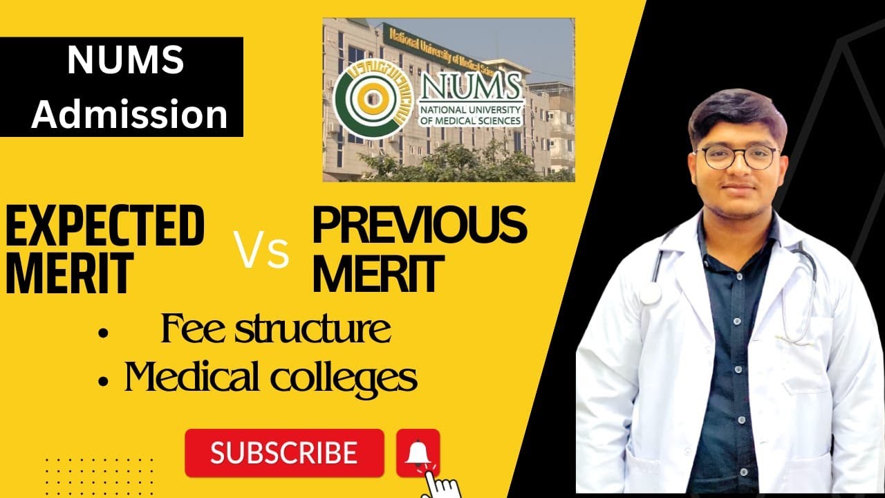 All About NUMS Admission  2023 (Expected vs Previous merit, Fee Structure) . #nums #mbbs #bds #mdcat
