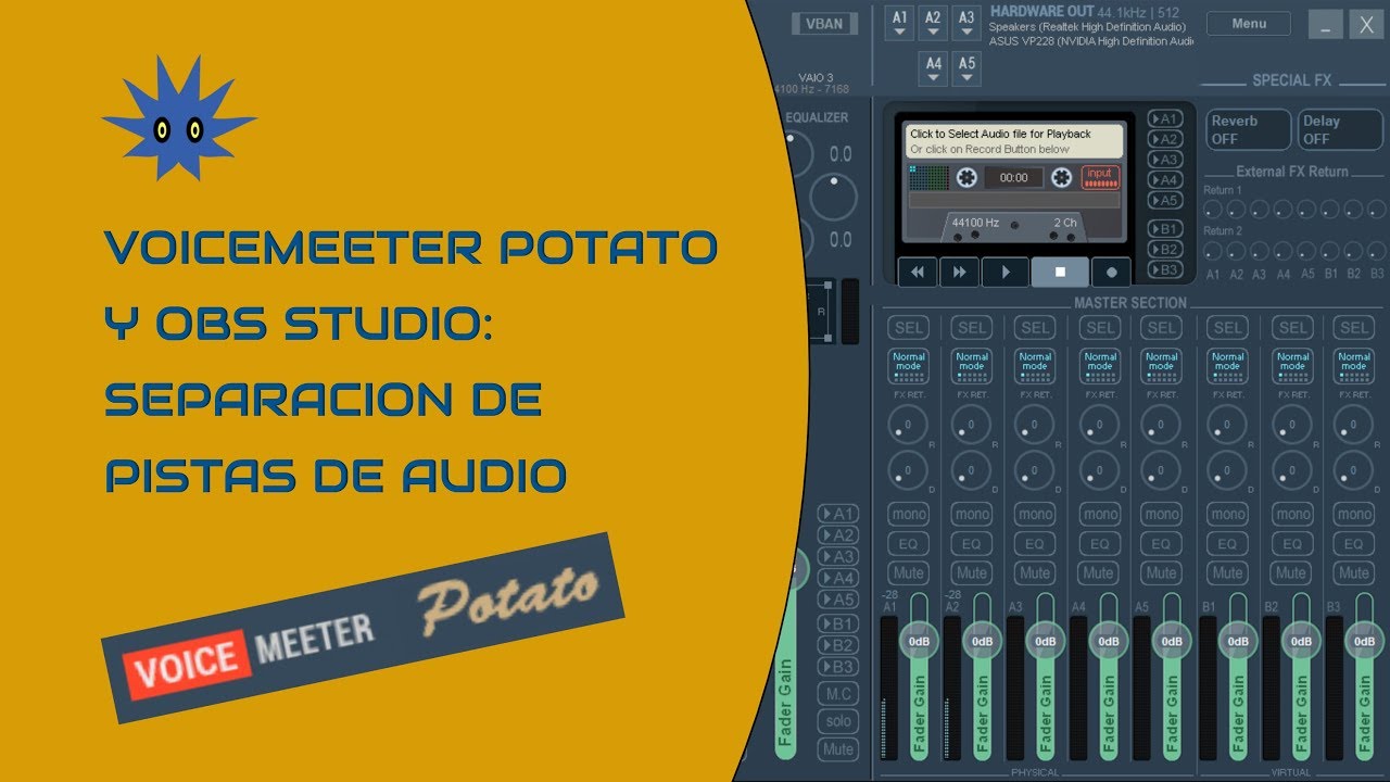 Como separar tus fuentes de sonido en diferentes pistas con Voicemeeter Potato.