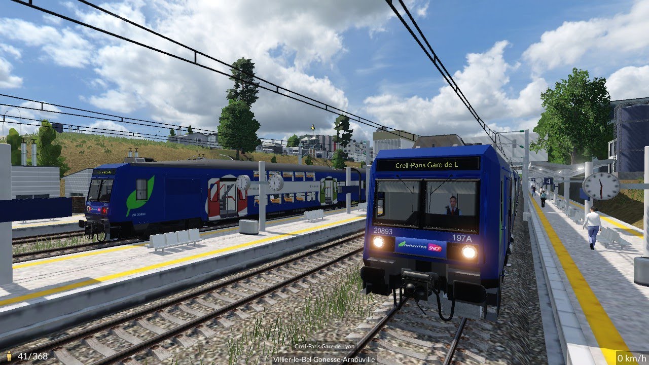 Z2n20500 RER D en Cabine de Gare de Lyon à Creil...(Transport Fever 2)