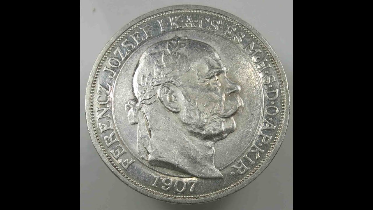 Austria Hungary 5 Korona 1907 K B  Coronation of Franz Joseph Silver
