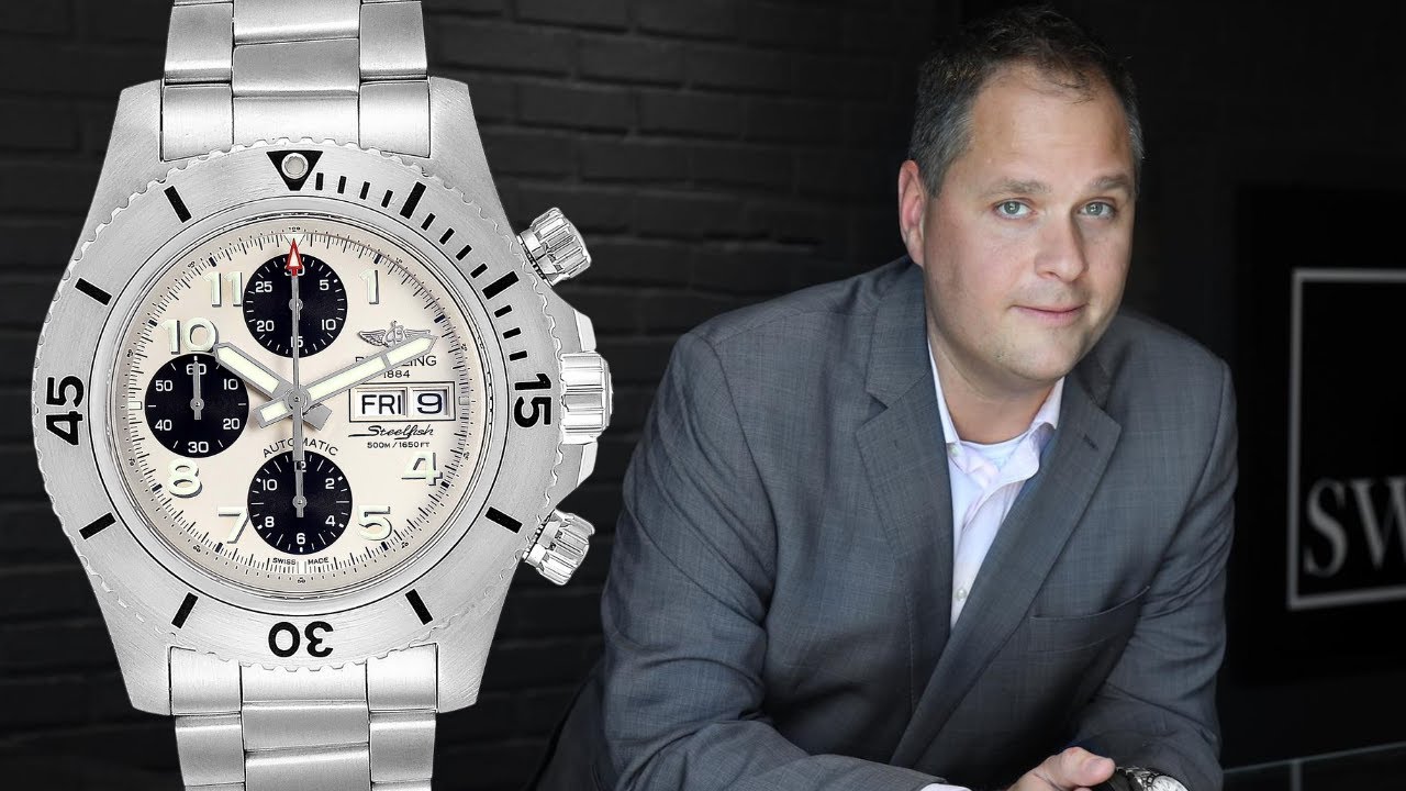 How to Wind and Set Breitling Superocean Chronograph | SwissWatchExpo