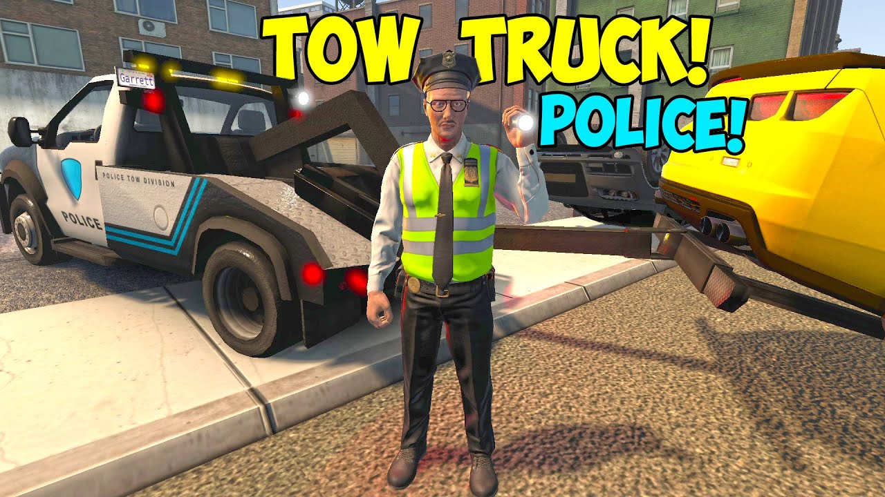 POLICE TOW TRUCK - FL POLICE FLASHING LIGHTS GAME