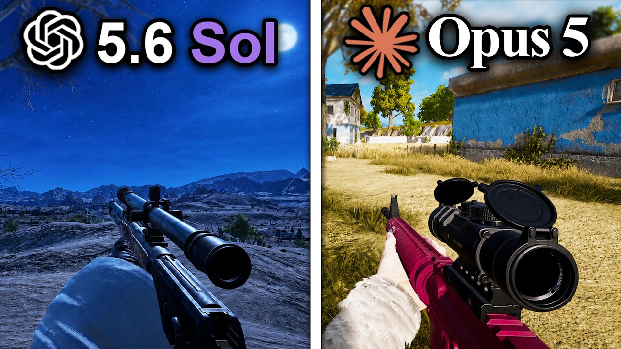 ChatGPT 5.6 Sol vs Claude Opus 5 Make PUBG From Scratch