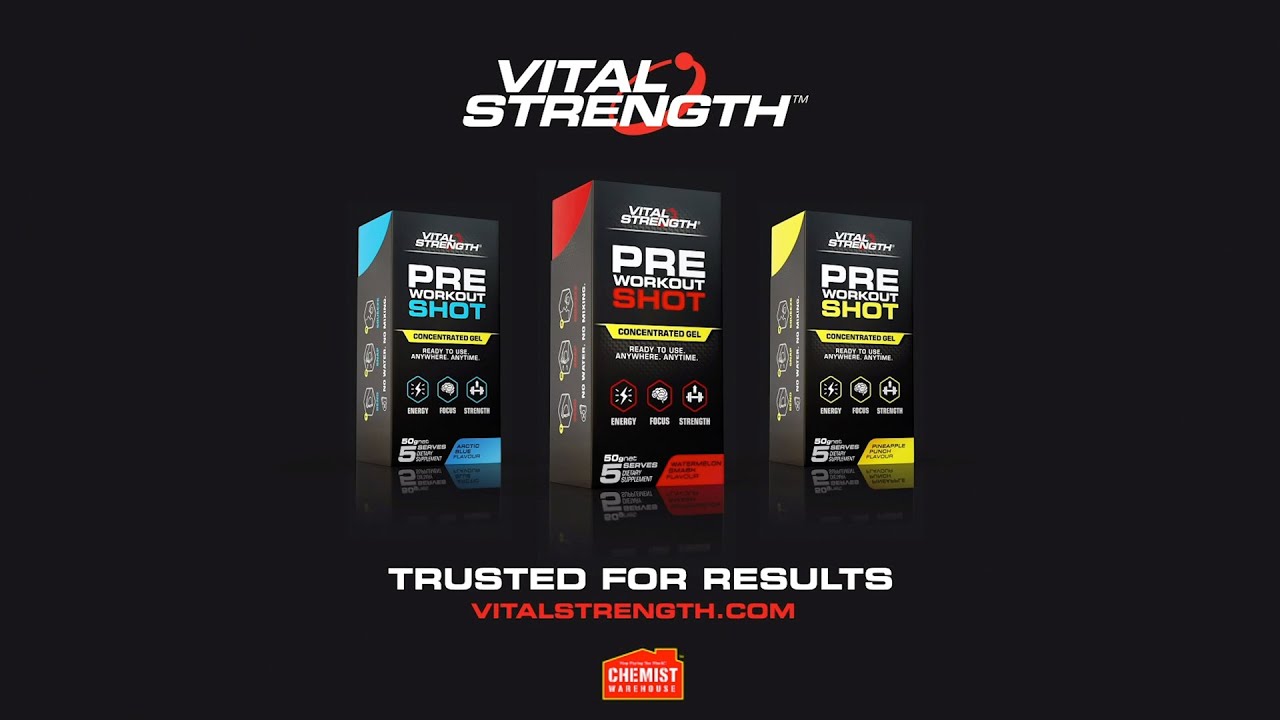 Vital Strength Pre Workout Shots - Energy, Focus and Strength