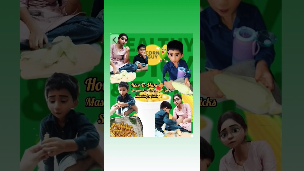 Masala Sweet Corn 🌽 🌽 Sticks...Easy Recipe 😋 for kids snacks 