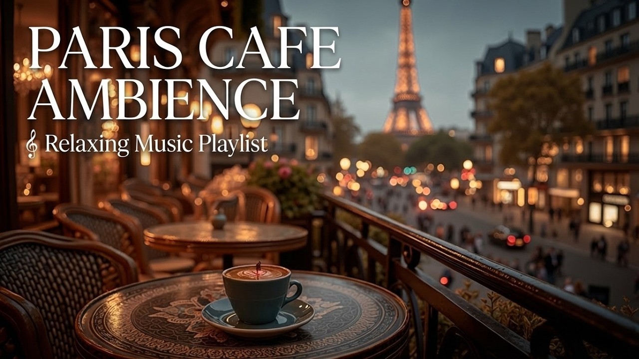 Джаз Парижа и атмосфера кафе - Спокойный джаз для сна и учебы