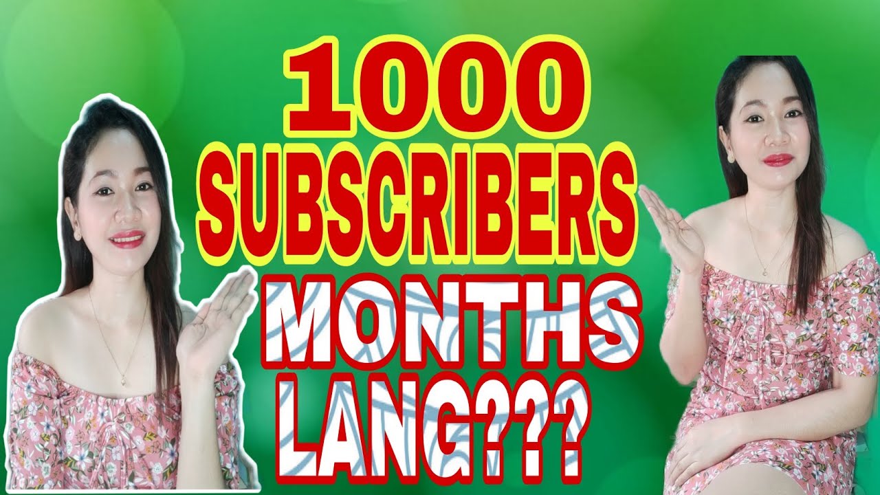 TIPS HOW TO GET 1000 SUBSCRIBERS