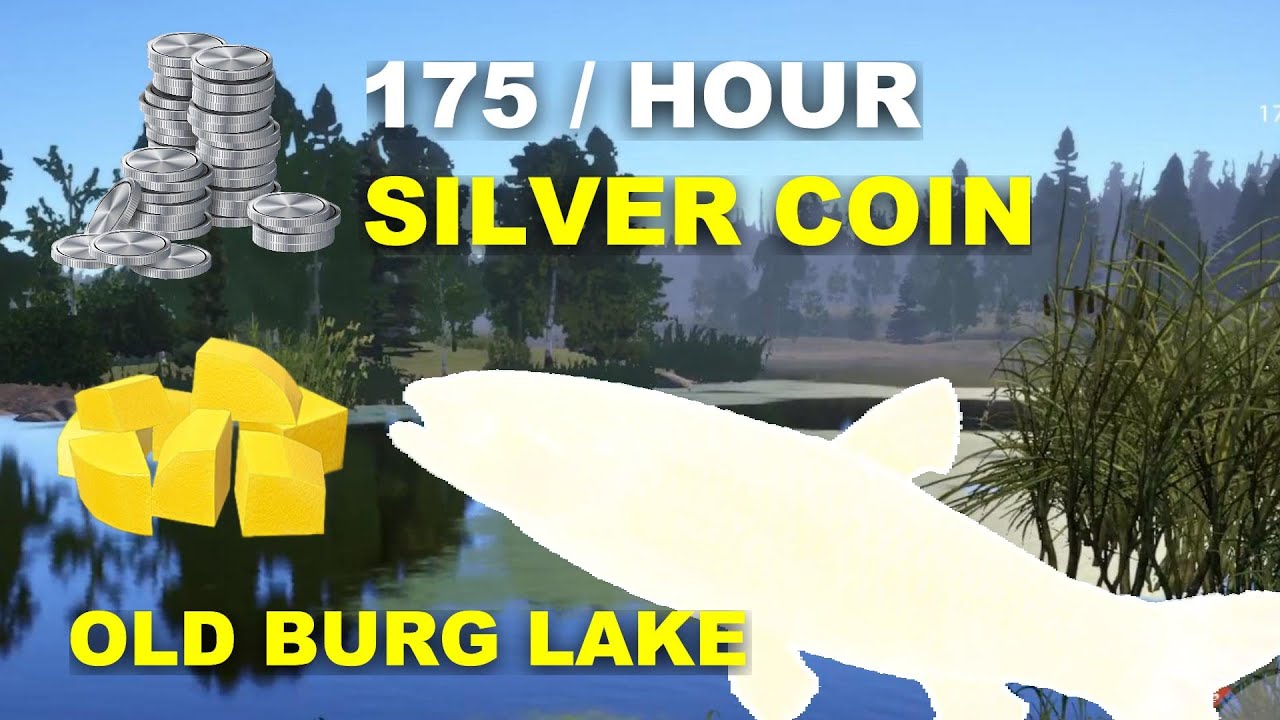 Russian Fishing 4 Old Burg lake FARMING SILVERCOIN 175 / HOUR