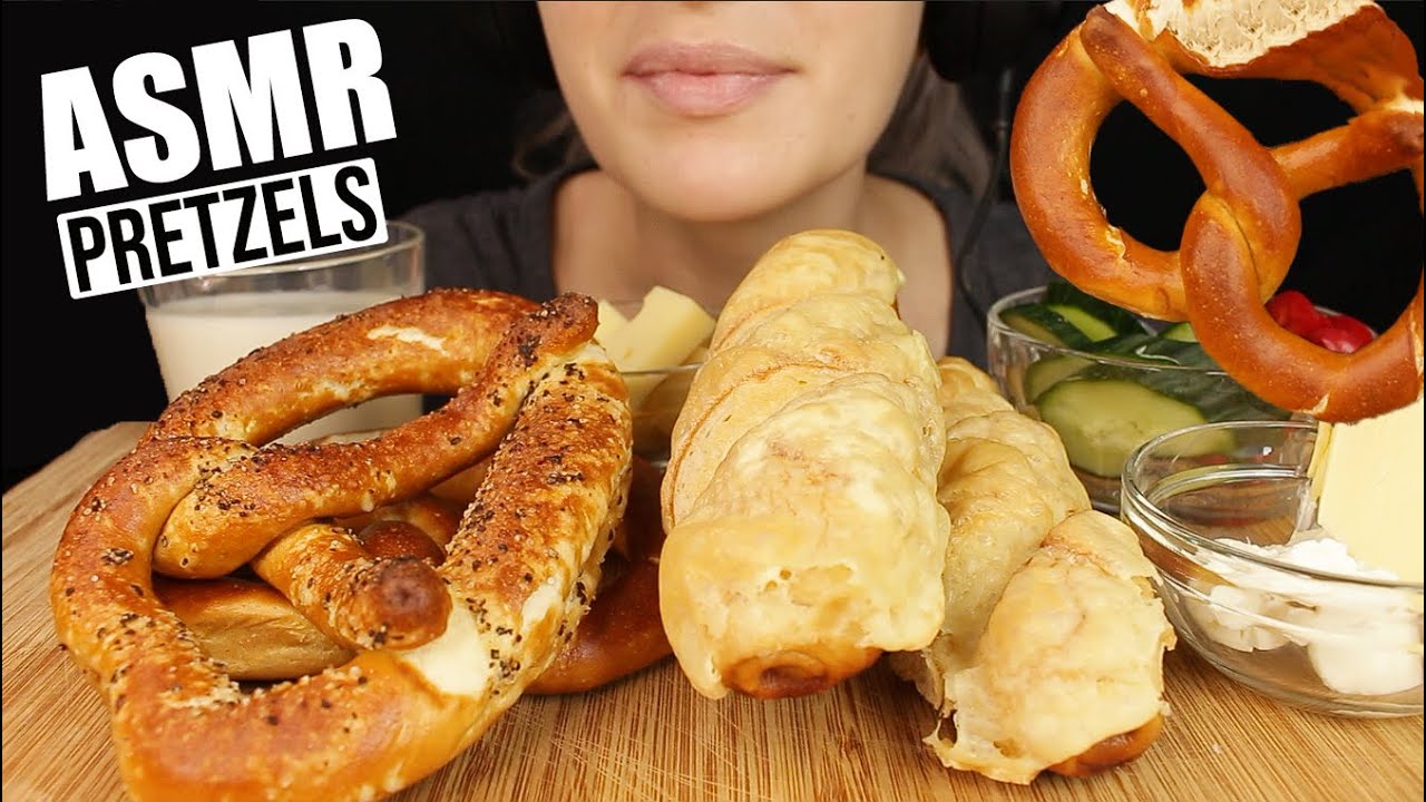 ASMR PRETZEL ROLLS CHEESE PRETZEL GERMAN BAKERY  | MUKBANG EATING SOUNDS No Talking 먹방 | Kasmia ASMR
