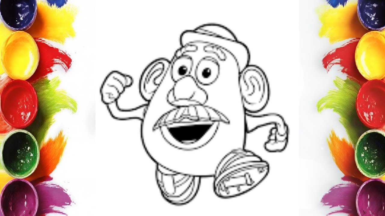 Relaxing Learning: How to Color Mr. Potato | Mini Artist Coloring Tutorial