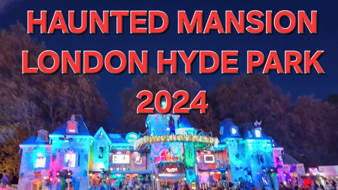 HAUNTED MANSION LONDON WINTER WONDERLAND 2024 #hauntedmansion #hydeparkwinterwonderland
