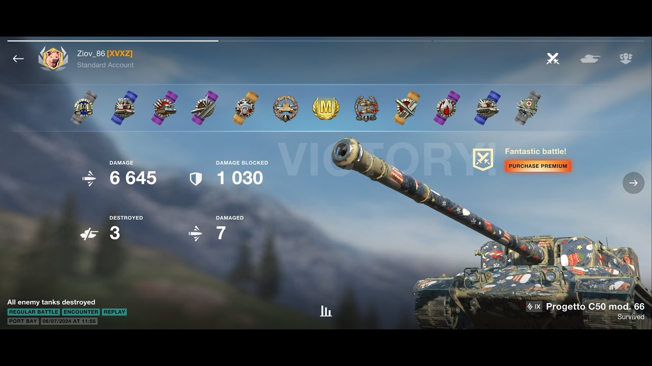 Progetto C50 mod. 66 🇮🇹 6645 DMG • Ace Replay | Ziov_86 | WoTB 11.0