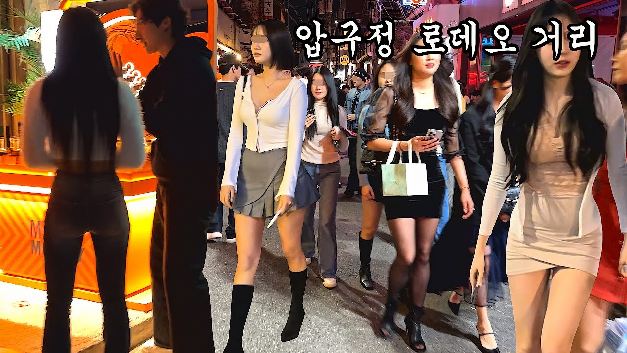 [4K SEOUL STREET] 한국에서 최고의 멋쟁이들이 모이는 압구정 로데오 거리를 함께 걸어요 😎😎😎#GANGNAM#SEOUL#KOREA#JUST WALK