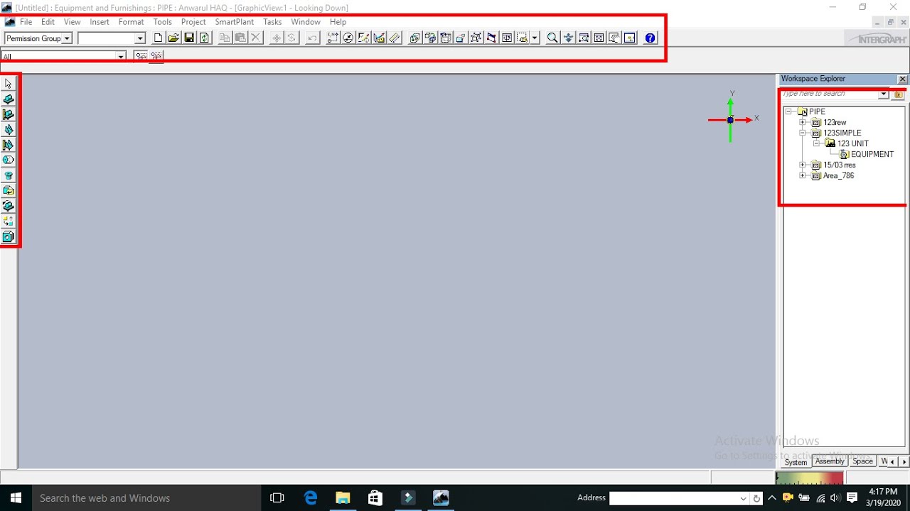 BASIC SP3D TOOLS IN HINDI  #SP3D TUTORIAL