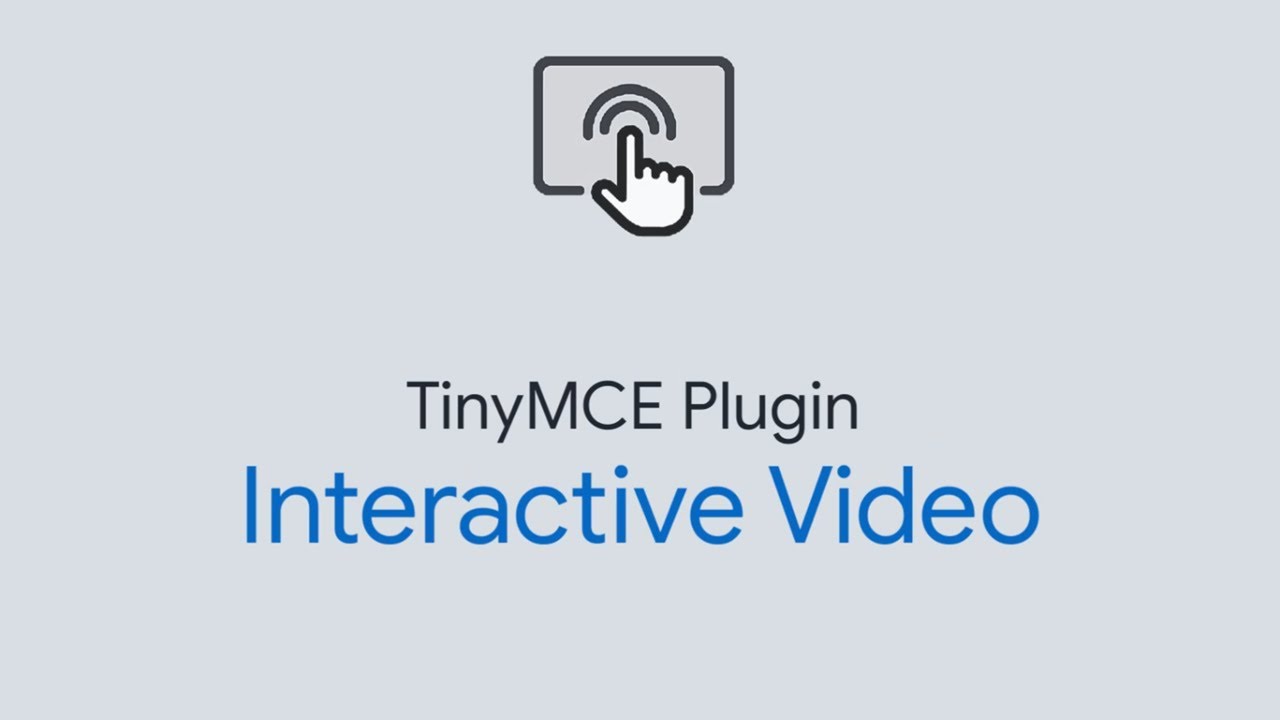 Interactive Video TinyMCE Plugin