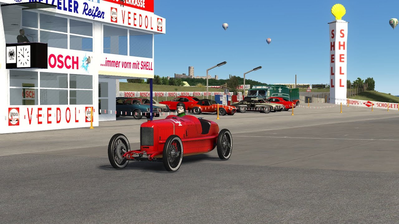 First 1923 gp lap of the Gesamtstrecke on the Fiat 805 405
