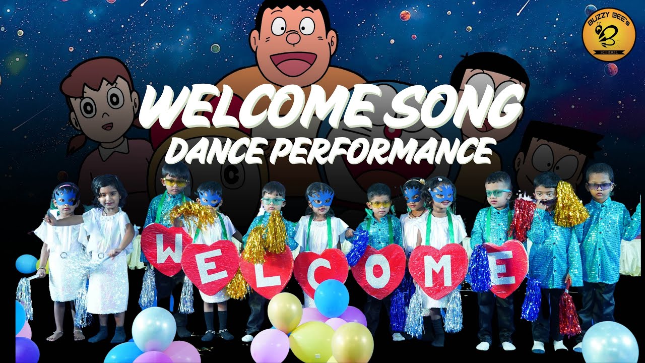 🌟 Adorable Toddlers' Welcome Dance | Buzzy Bees School Annual Day Celebration 🎶💃✨