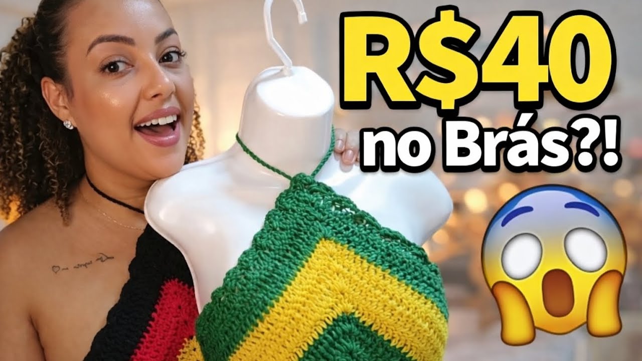 VOCÊ PAGARIA R$40 NESSE CROPPED NO BRÁS?! 😳🔥