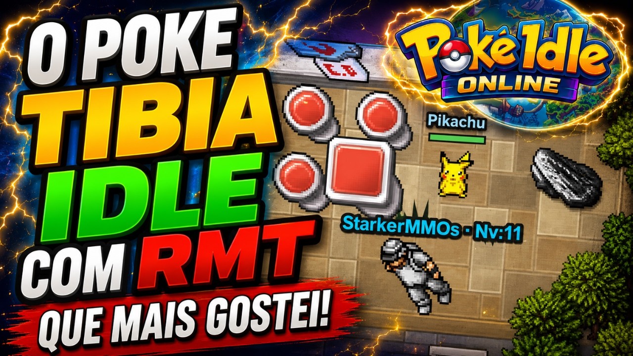 De TODOS os PokeTibia Idle eu achei ESSE O MELHOR! Novo Jogo IDLE com RMT! Pok&eacute; Idle Online