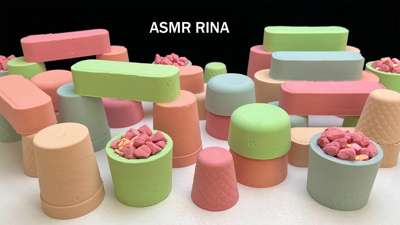 ASMR satisfying soft baking soda