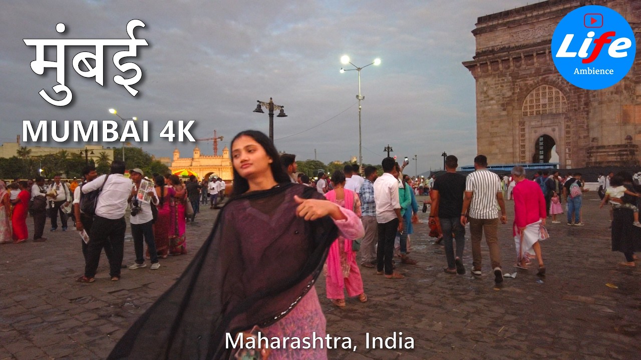 Gateway of India 🇮🇳 - Iconic Mumbai Walking Tour 4K HDR