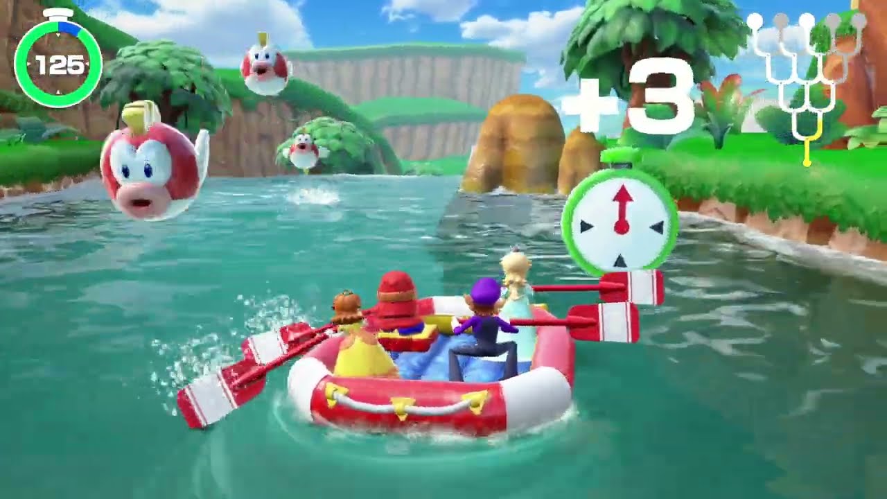 Super Mario Party River Survival
