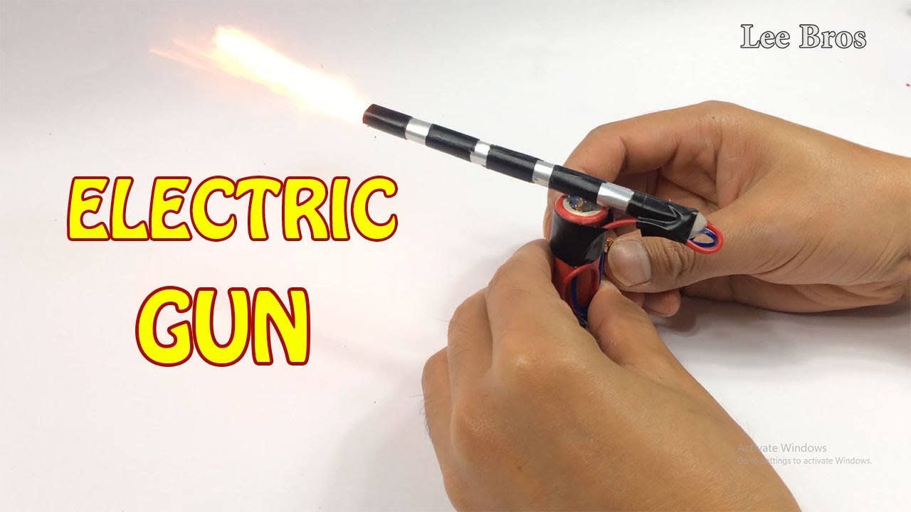 How To Make Electric Gun At Home | Powerful CANNON