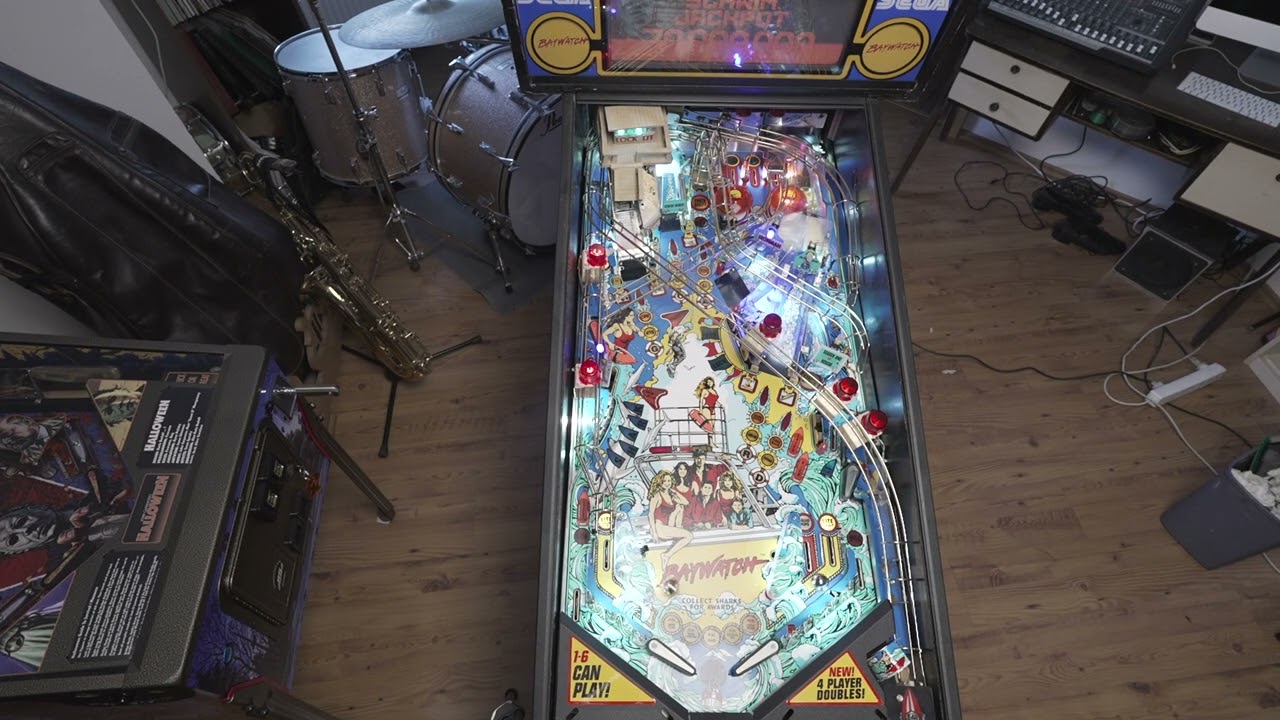 #171 Flipper Baywatch, gameplay, Sega pinball Automat