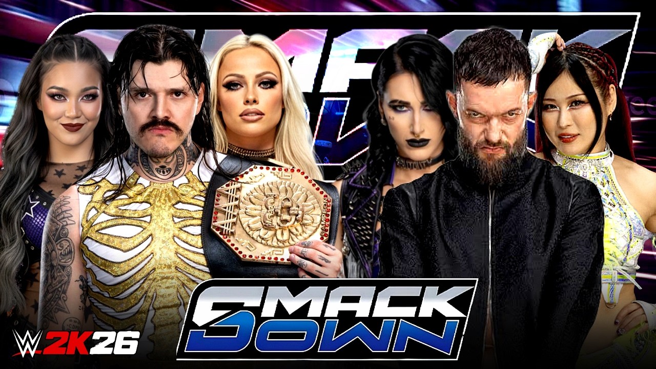 WWE Full Match Dominik Mysterio Liv Morgan & Roxanne vs Finn Balor Rhea Ripley & Iyo Sky 15-Mar-26