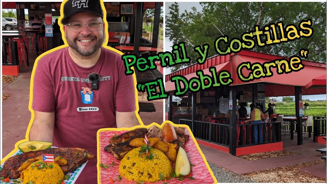 Chuleta CAN-CAN, Costillas y PERNIL del Poderoso CARRETÓN de LA RUTA DEL SABOR | Añasco PR 🇵🇷