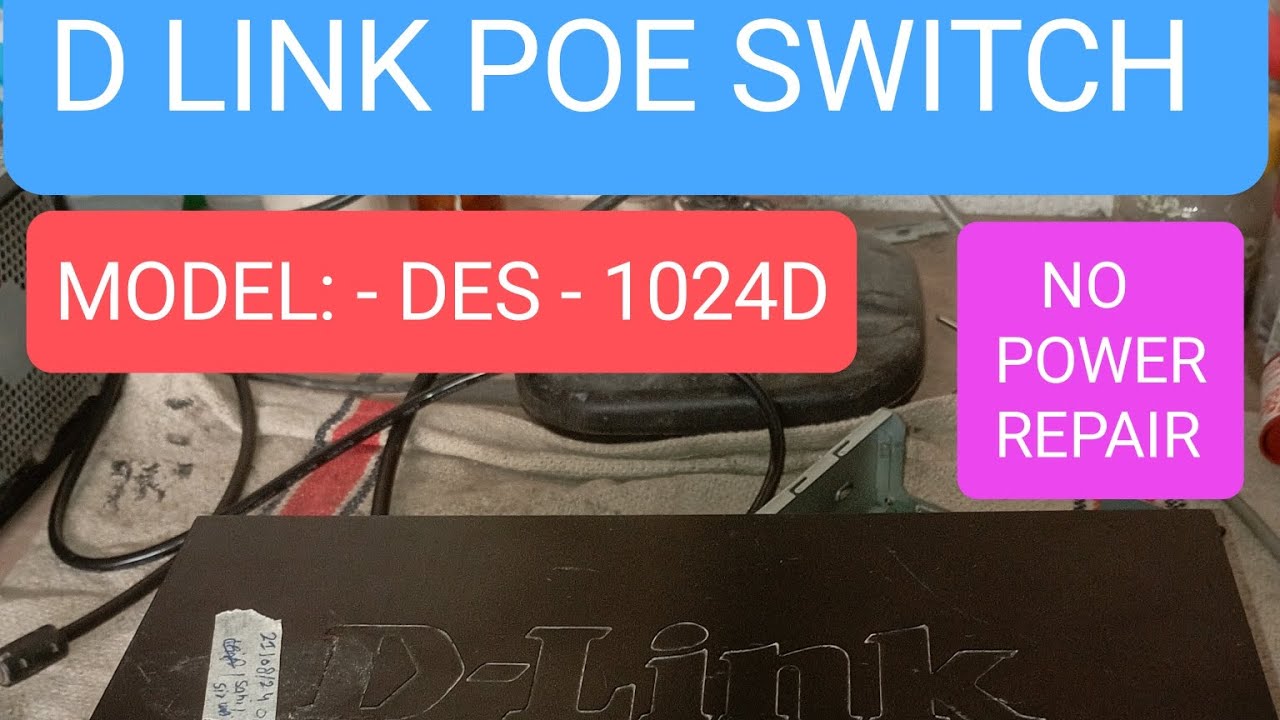 d'link switch repair ! poe switch repair  hindi