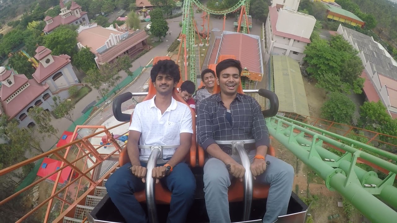 wonderla banglore #rollercoaster #telugu