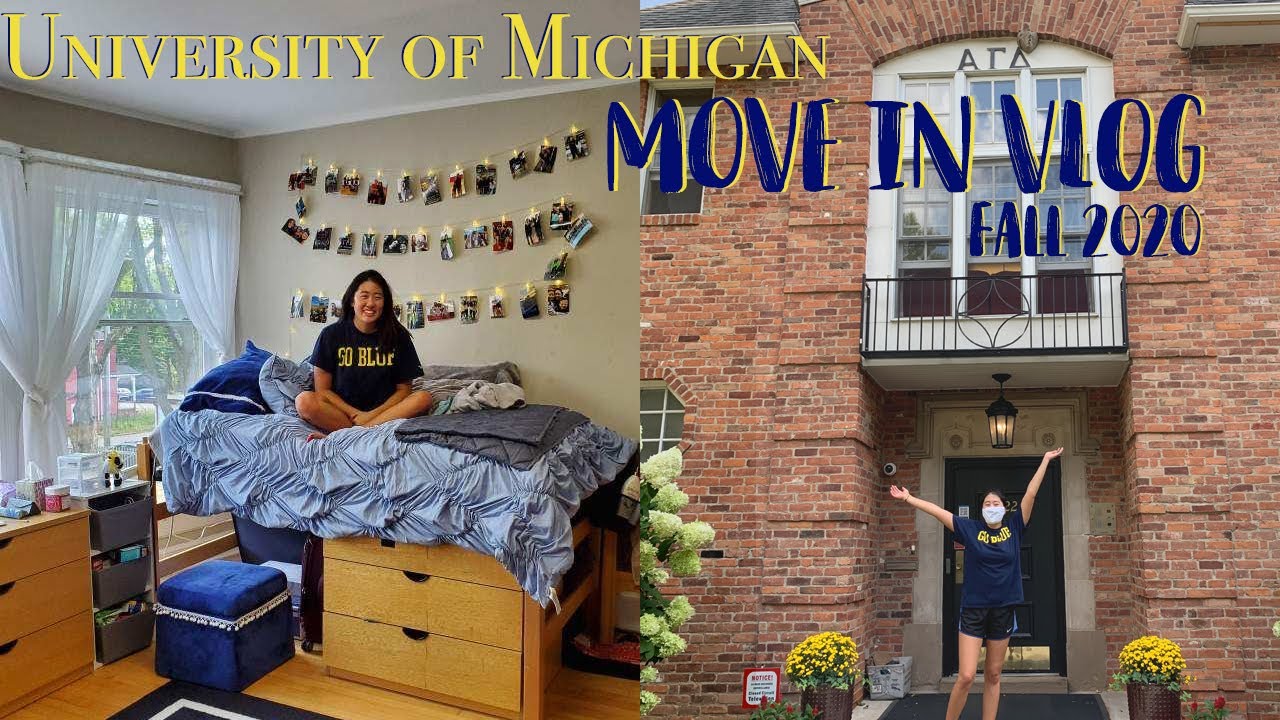 UMICH SORORITY MOVE IN VLOG 2020