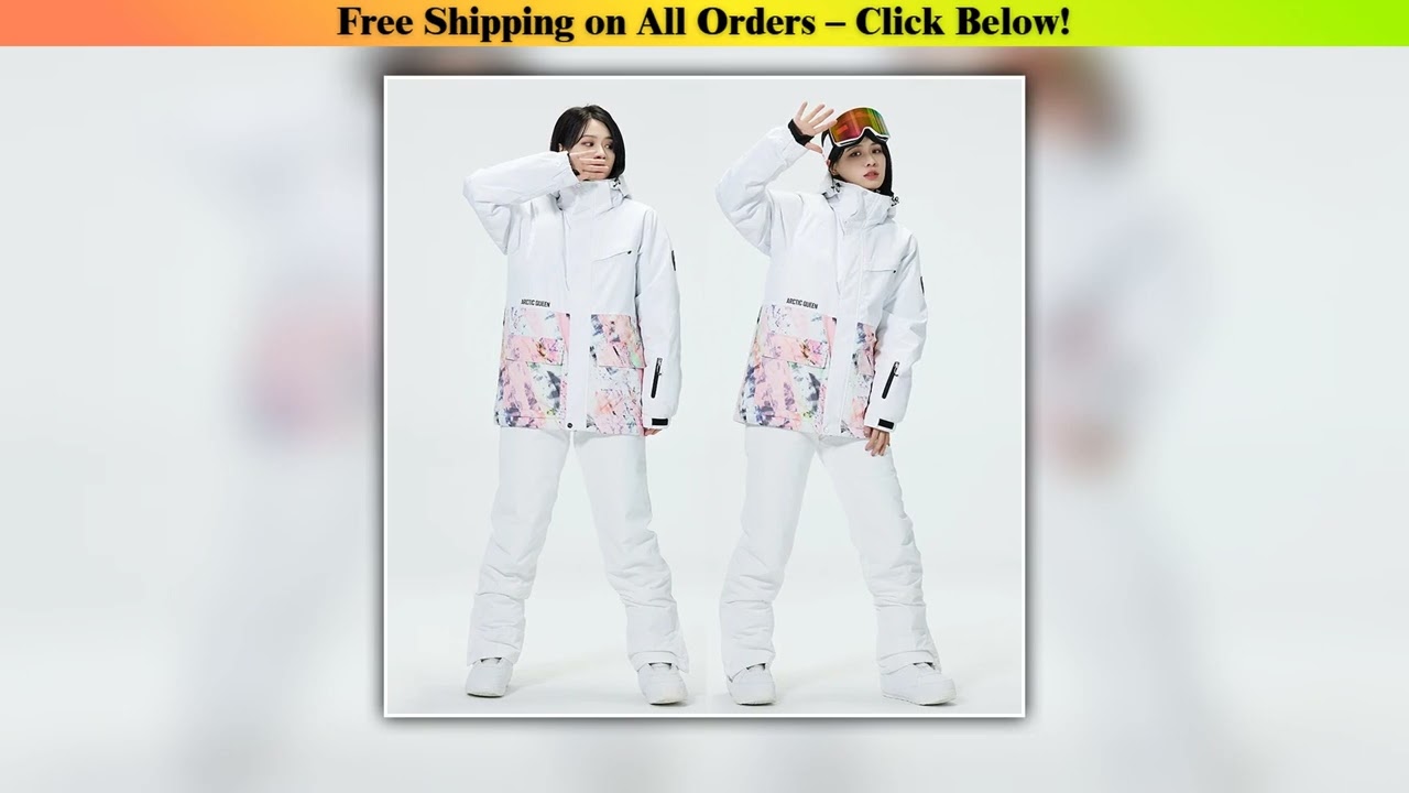 Women's Winter Snow Suit Sets, Snowboarding Clothing, Skiing Costume, 10k Waterproof Windproof,