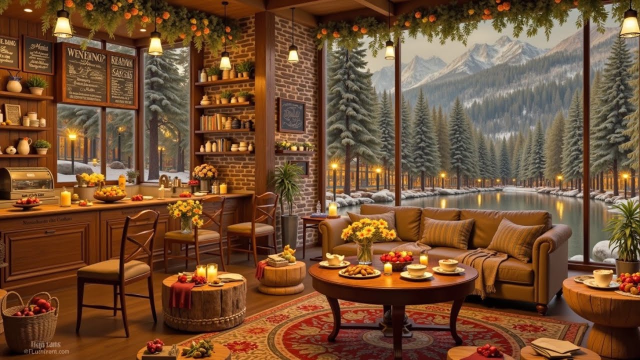 Нежная джазовая музыка для уединения в снежных горах ☕