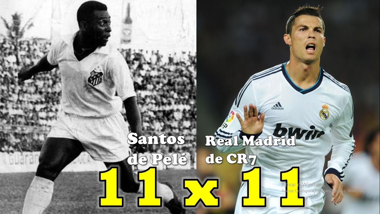 SANTOS DE PELÉ VS. REAL MADRID DE CR7 - 11X11