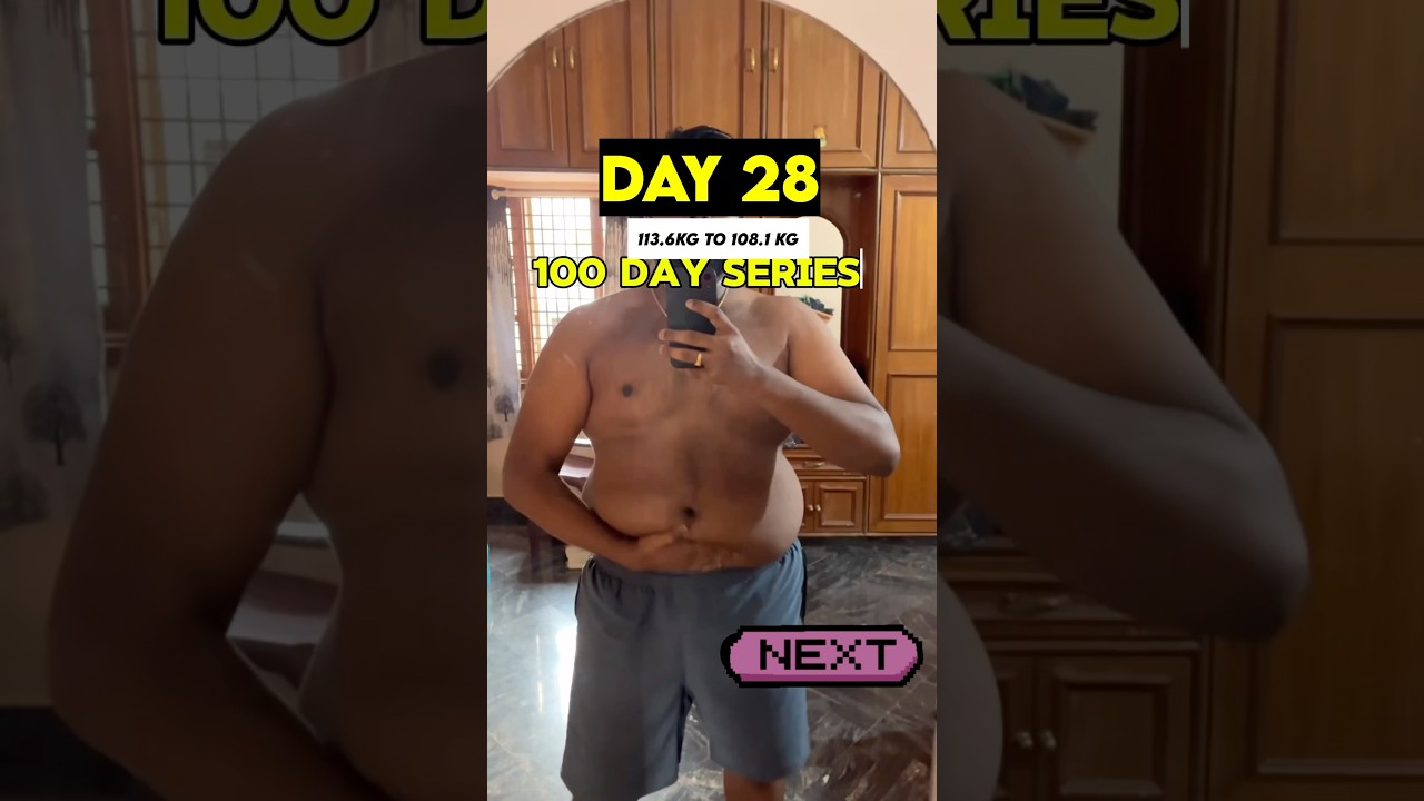 Day 28/100 of walking 15k steps daily. Fat to fit transformation. Weight loss journey #weightloss
