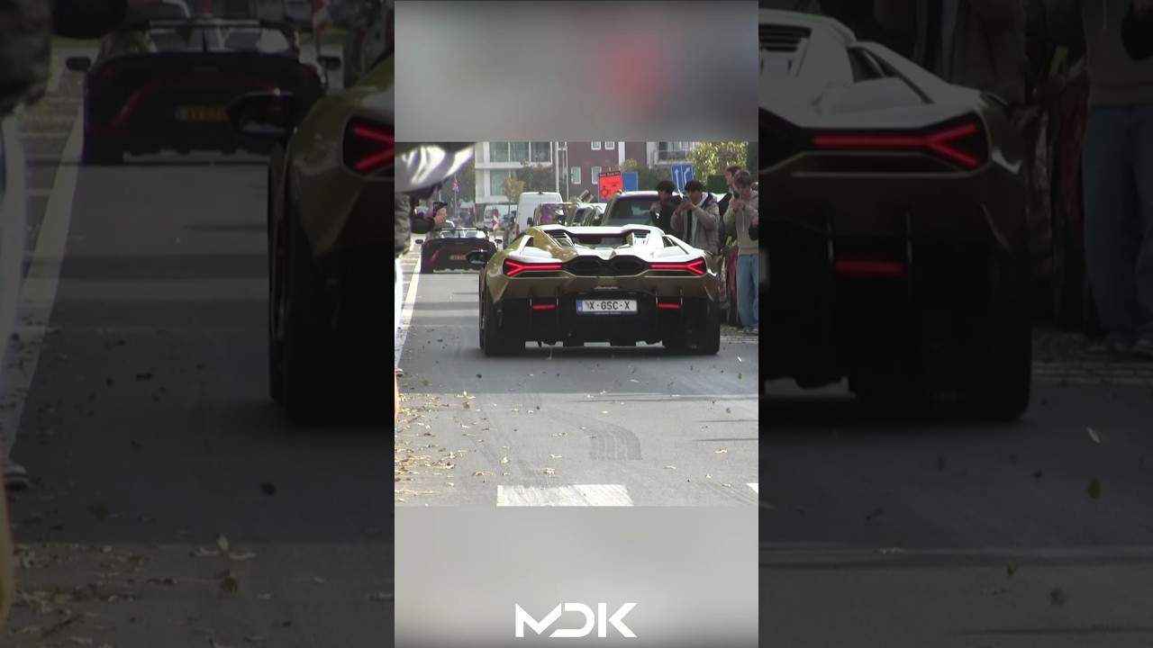 Group of Lamborghinis Make Some Noise in Knokke-Heist | Zoute Grand Prix 2025