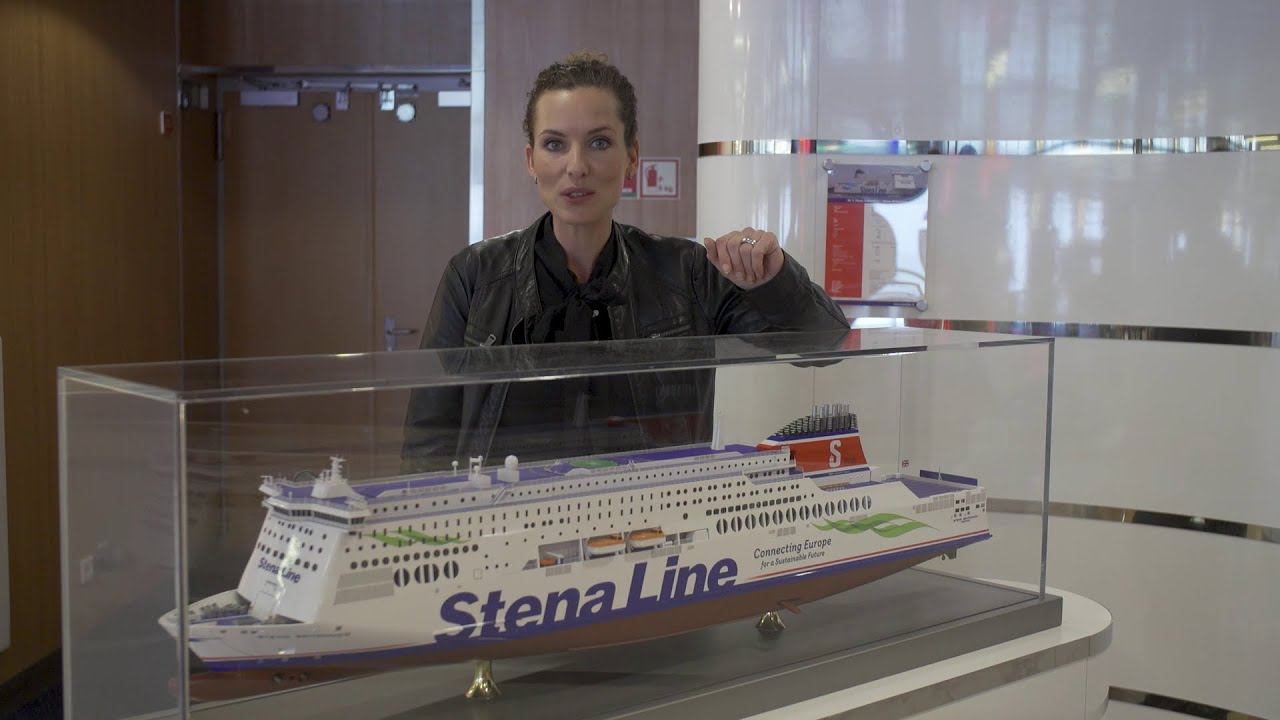 Aukje van Ginneken aan boord bij Stena Line