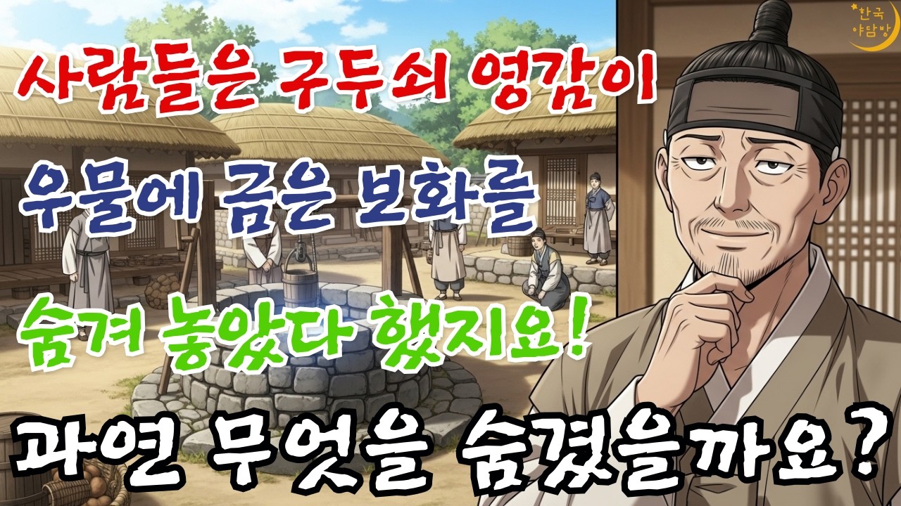 구두쇠 영감이 집보다 먼저 지은 우물의 비밀은? : 한국야담방, 야담, 옛날이야기, 민담