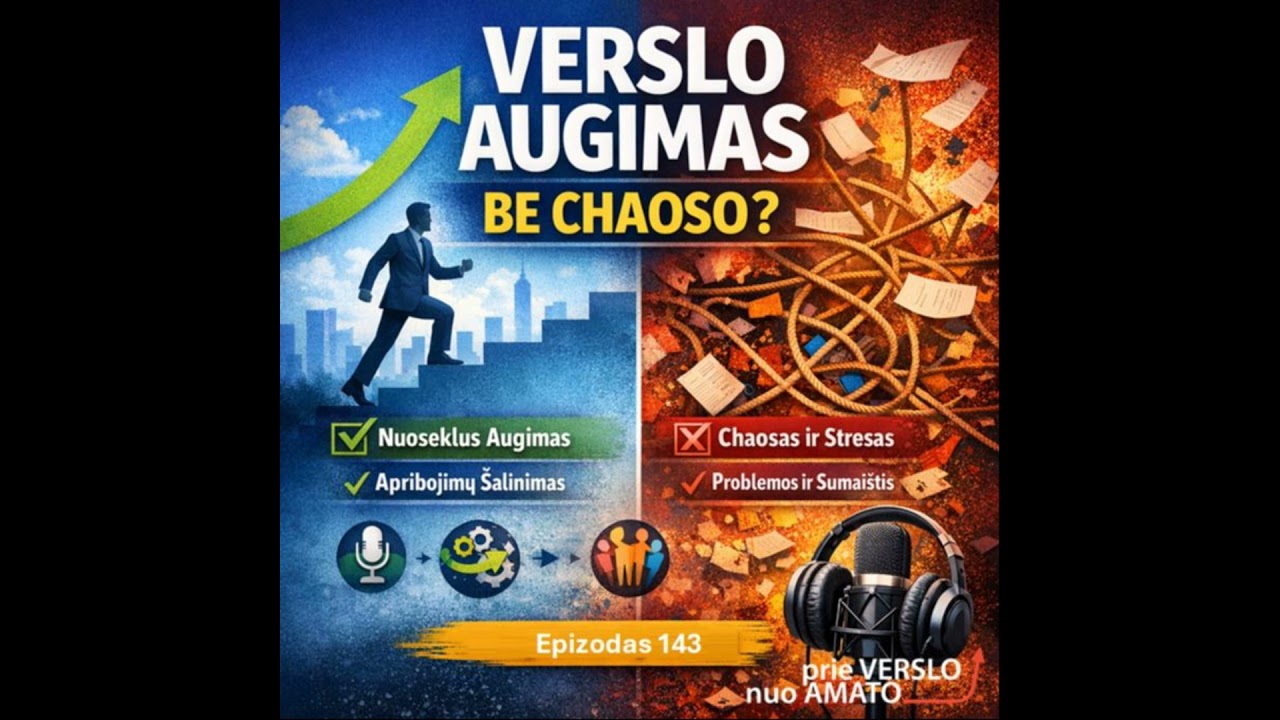E143. Verslo augimas be chaoso – mitas ar realybė?