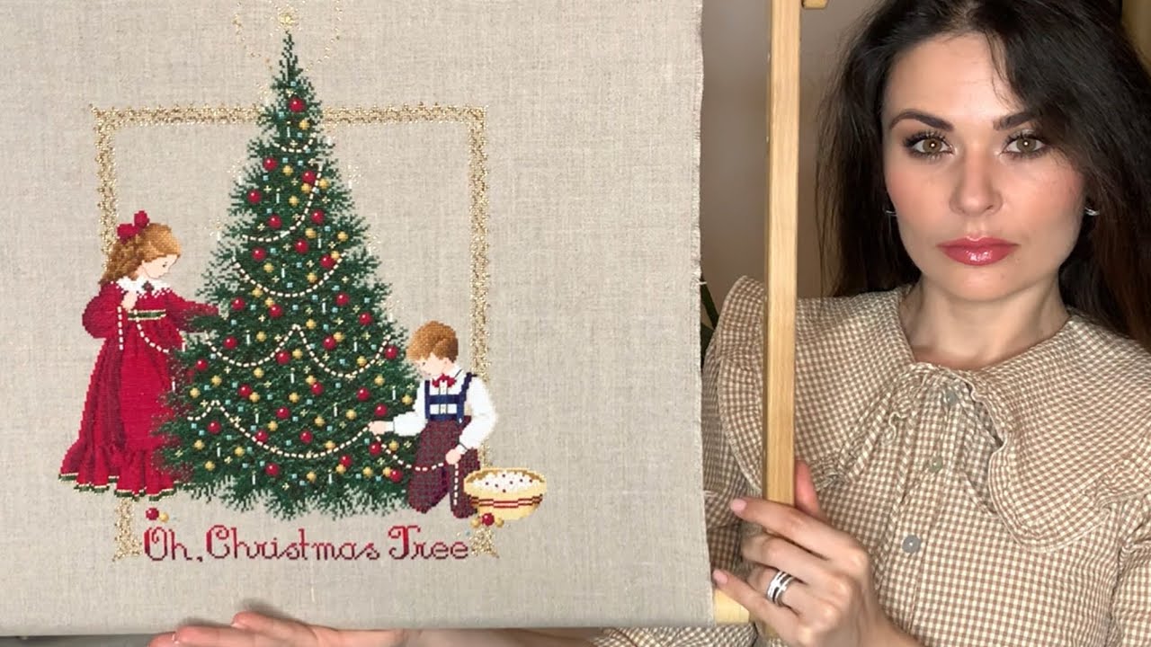 Вышивала и плакала)). Готовые работы. Oh Christmas Tree L&L, Christmas box-Jeanette Douglas.