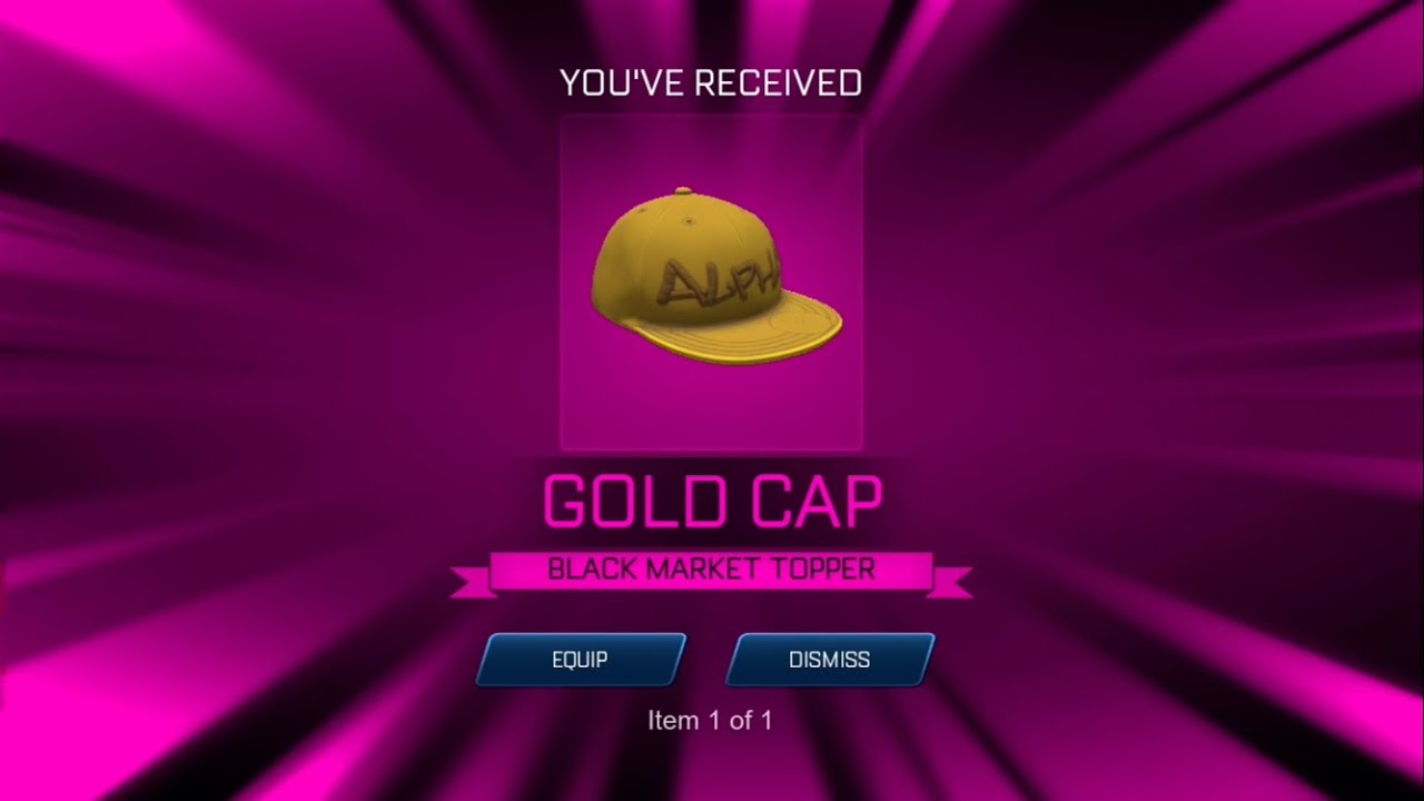 Claiming the Gold Cap Topper FULL SHOWCASE | Rocket League Sideswipe