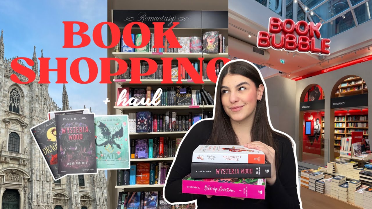 BOOK SHOPPING + HAUL: libreria speciale a MI, pesca dalla TBR JAR, libro del mese | Valeria Reads