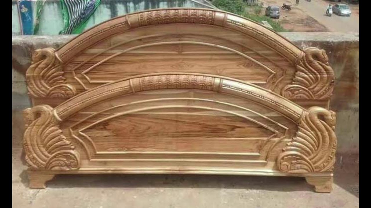 bed design in wood photo