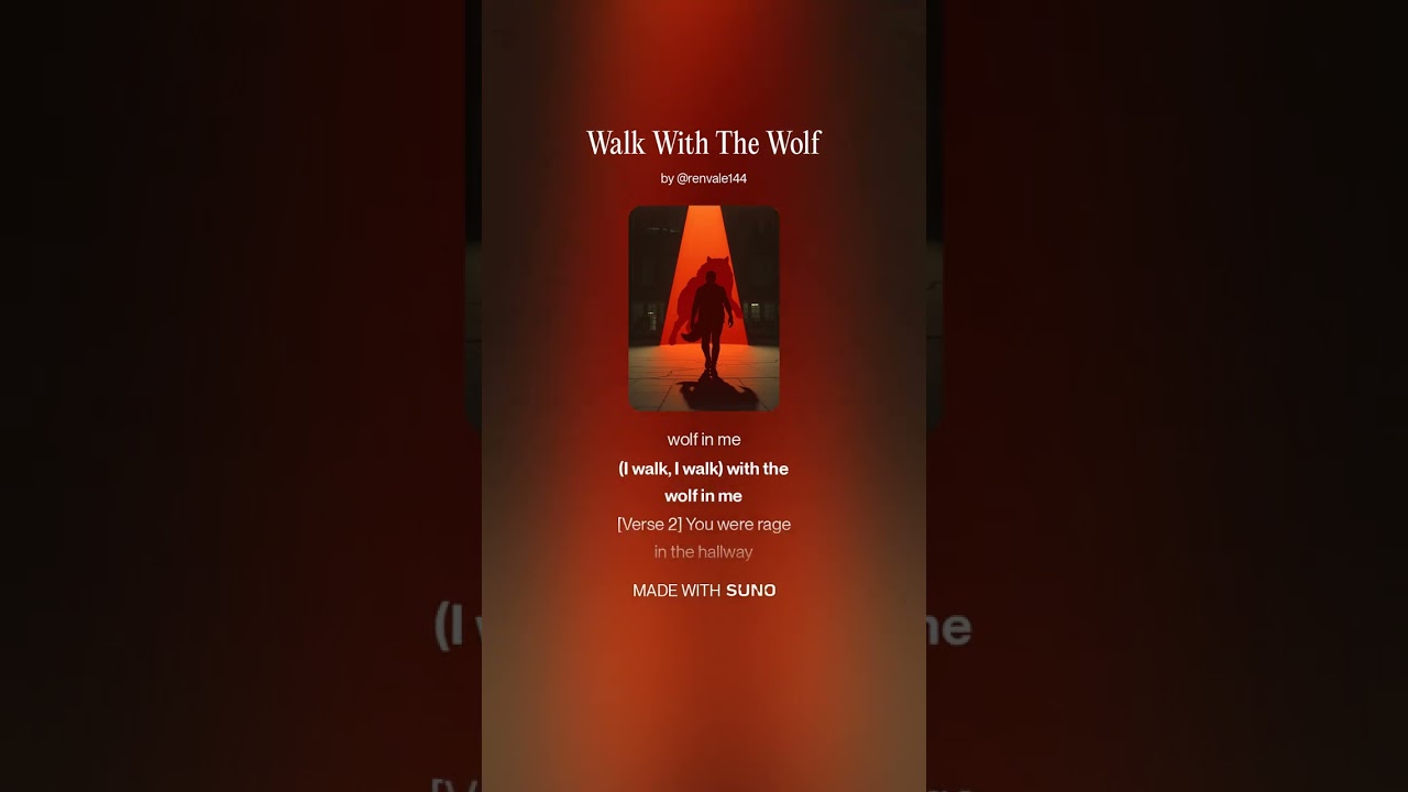 Walk With The Wolf #healingmindset